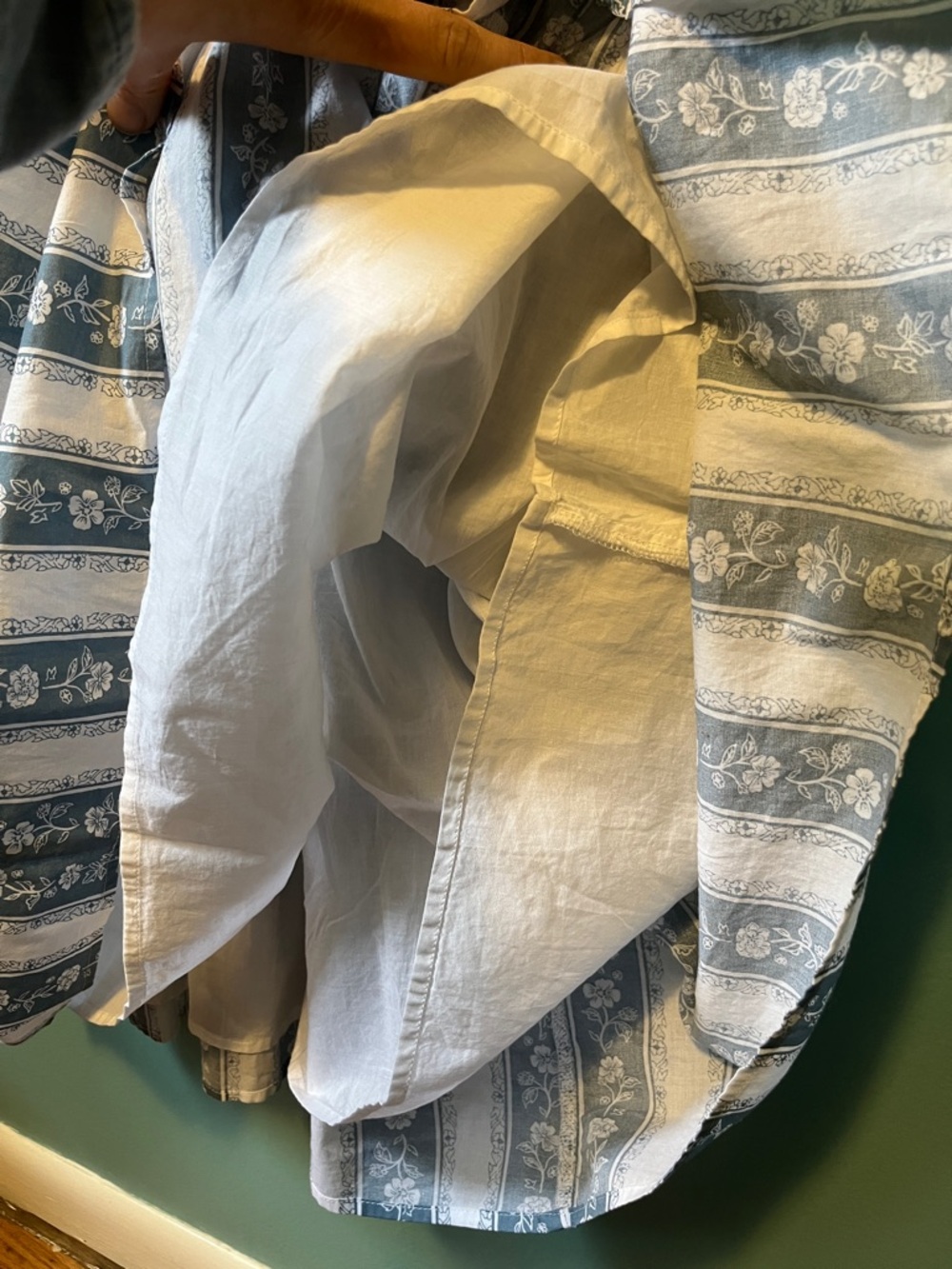 J Crew Doen-like floral printed smocked ruffle cotton midi dress - Picture 7 of 12
